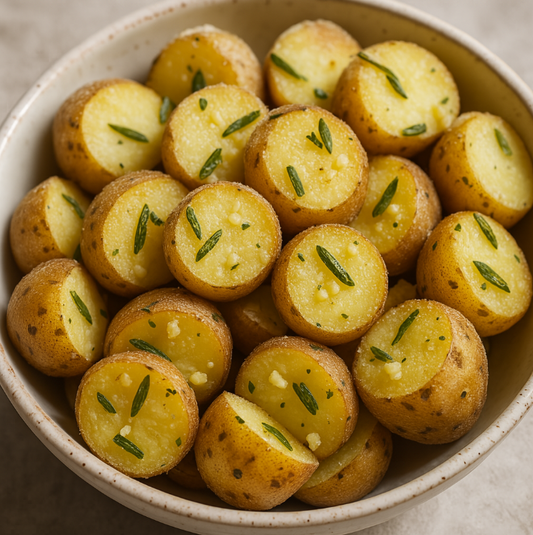 Papas al romero y ajo